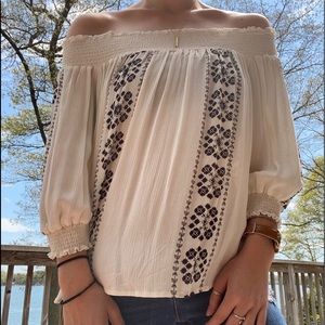 Long sleeves blouse with floral print